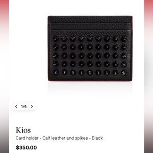 Christian Louboutin Spiked Card Holder